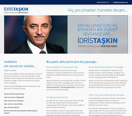 İdris Taşkın Web Site Tasarımı