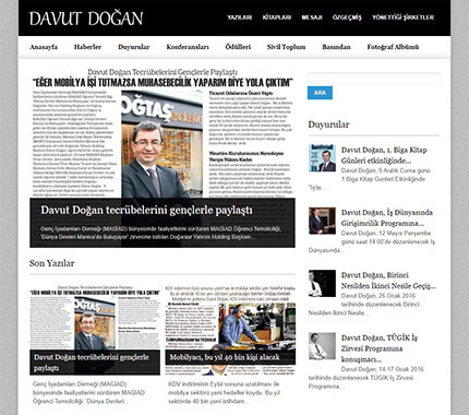 Davut Doğan Web Site Tasarımı