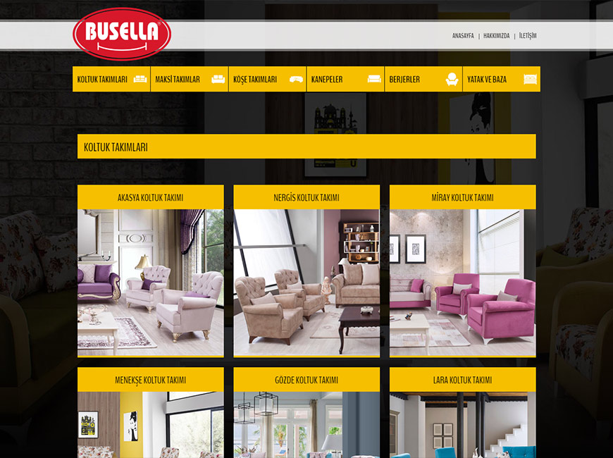 Busella Mobilya Web Site Tasarımı