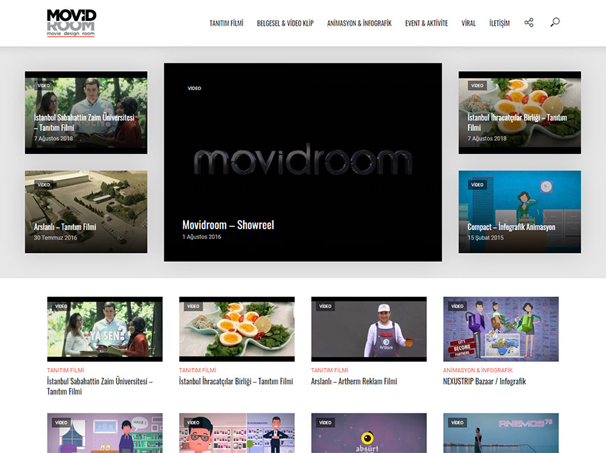 Movidroom Web Site Tasarımı