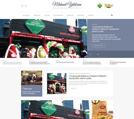 Mehmet Yıldırım Web Site Tasarımı
