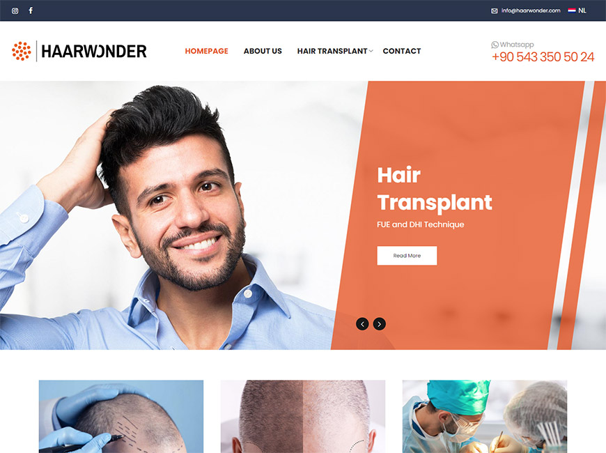 Haarwonder Web Site Tasarımı