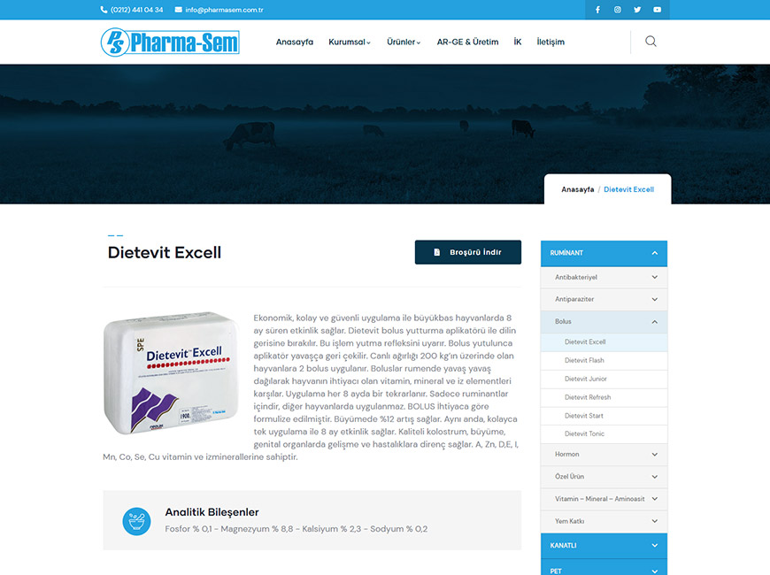 Pharma-Sem Web Site Tasarımı