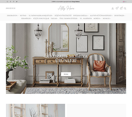 Ally Home E-Ticaret Sitesi Tasarımı