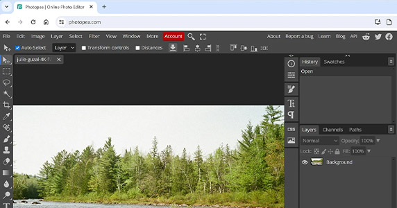 photopea Photopea ücretsiz Photoshop alternatifi