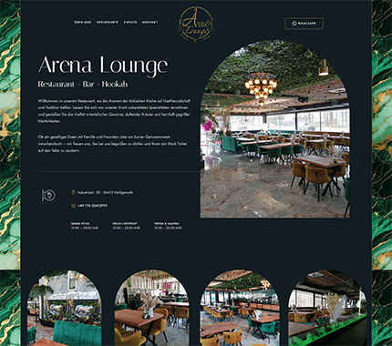 Arena Lounge Web Site Tasarımı