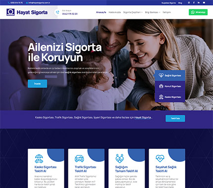 Hayat Sigorta Web Site Tasarımı